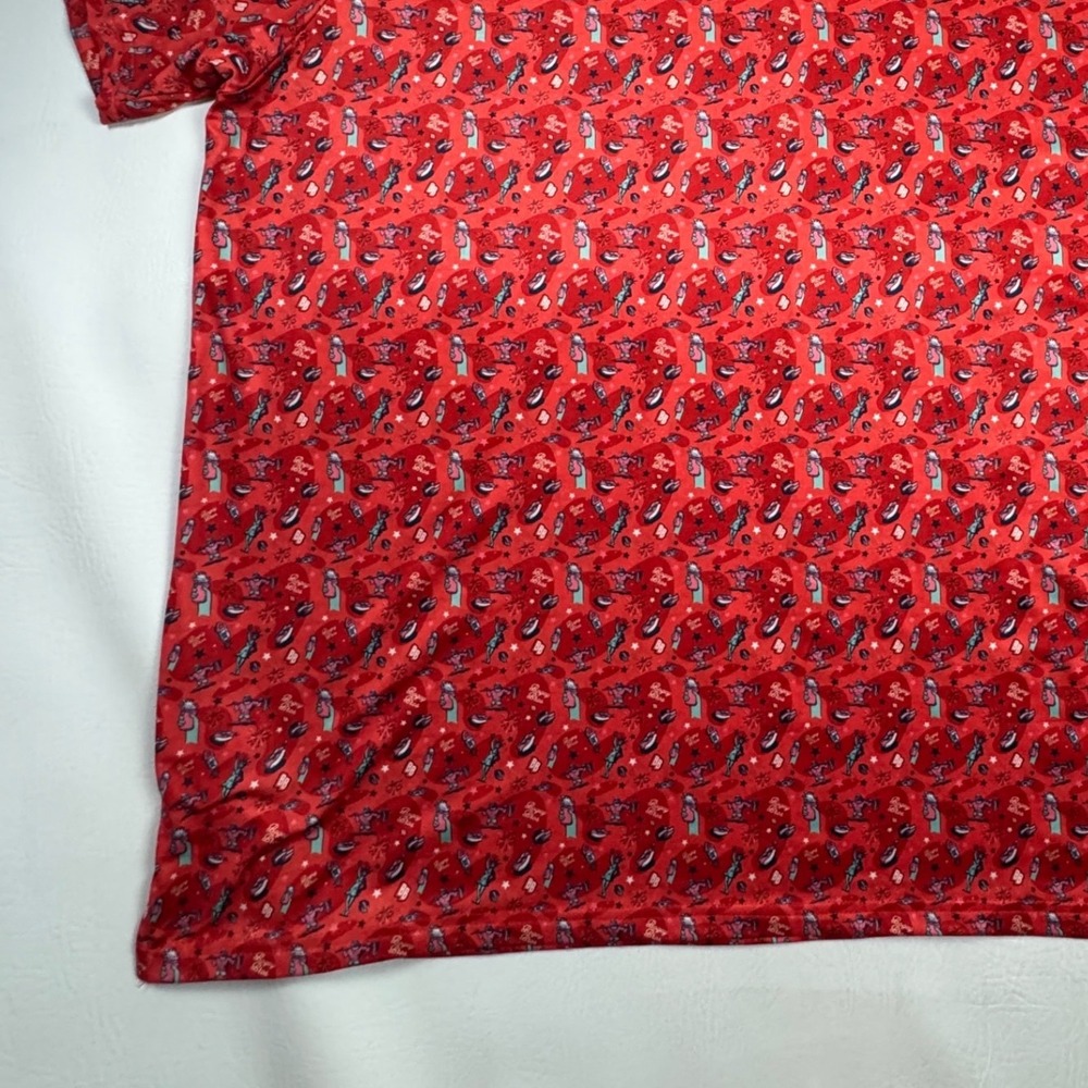 Bogey Bros Golf Co Polo Shirt USA Patriotic Graphic Print Mens Red 3XL XXXL - Picture 9 of 10
